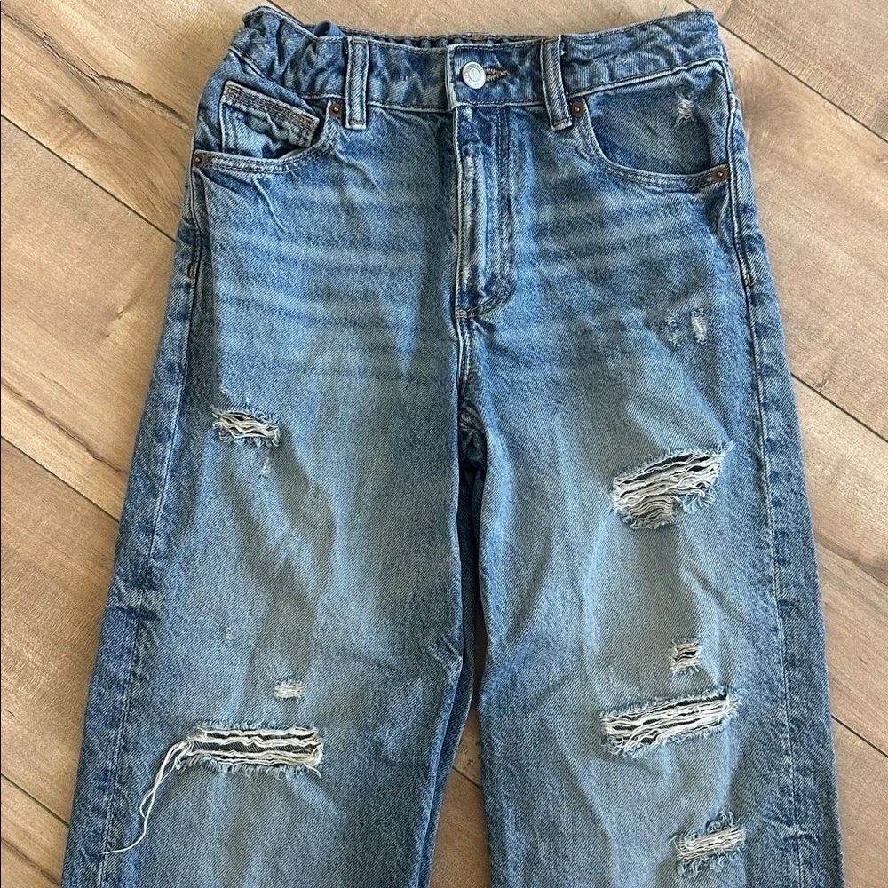 4/$25 Zara Girls Distressed Jeans Sz 11-12